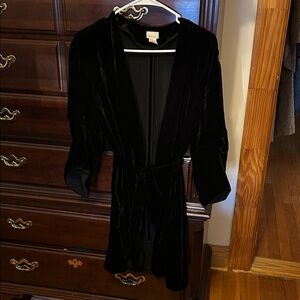 Bundle 3 for $30 H&M silk velvet kimono jacket size 2 black